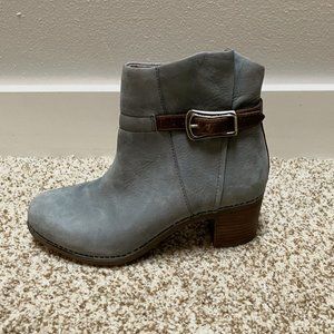 DANSKO Grey Leather Hartley Buckle Detail Comfort